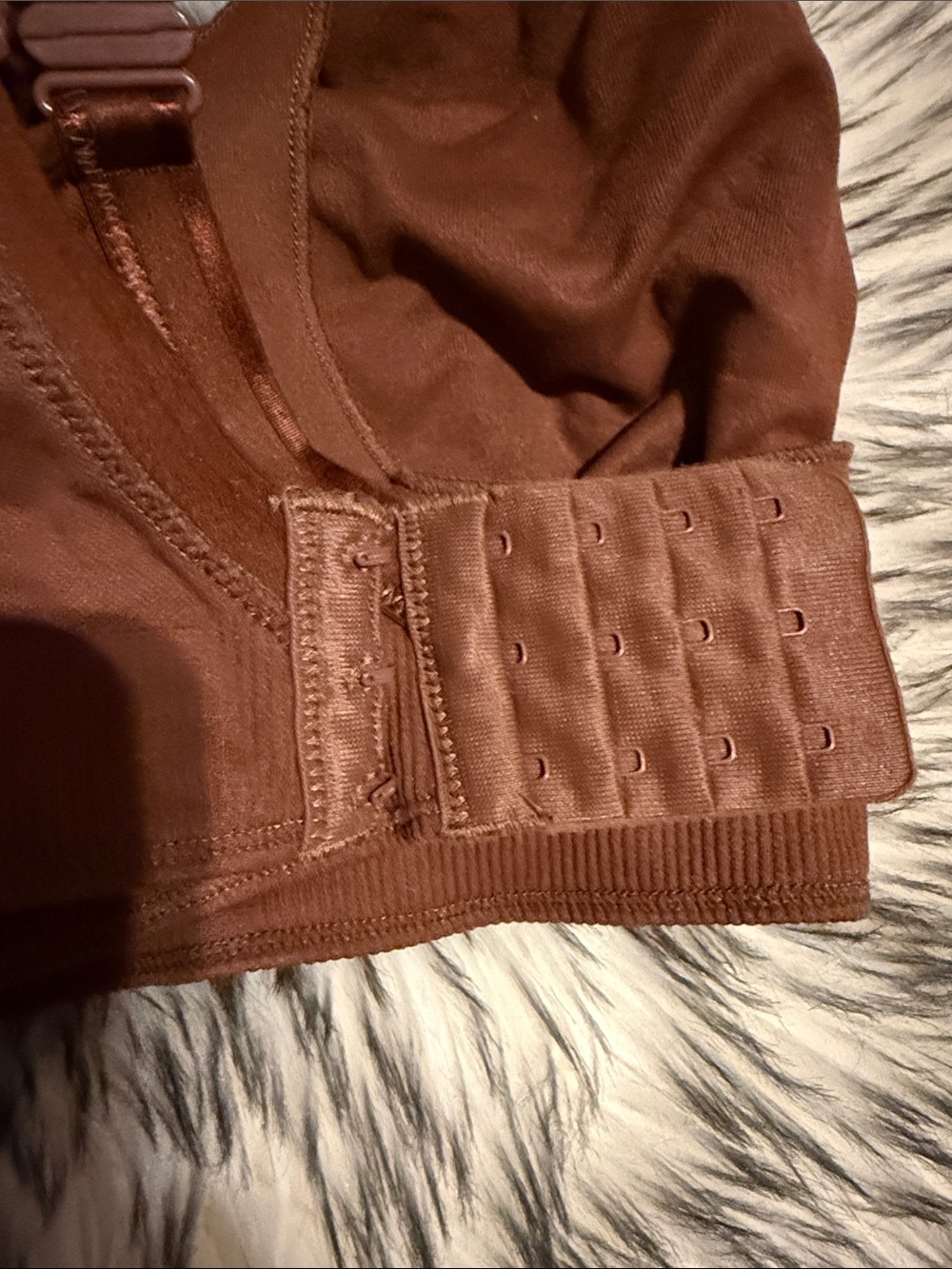 Curvy Couture Brown Wireless Bra - Rich Chocolate Tone - Picture 3 of 3
